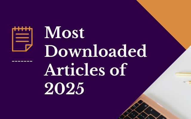 A Year in Review: The Articles Our Readers Downloaded Most